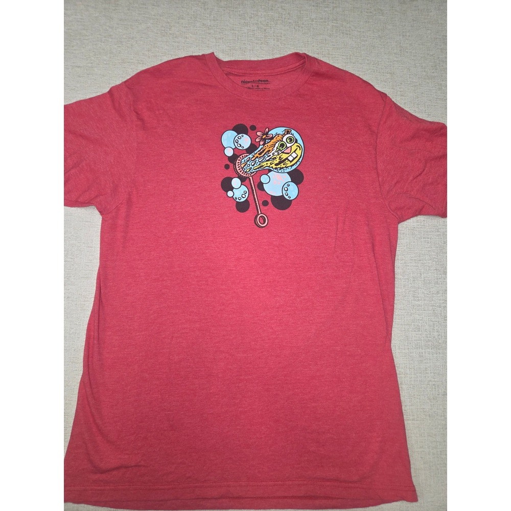 Nickelodeon SpongeBob SquarePants Graphic Shirt Adult Large Cartoon Bubble Tee - Picture 3 of 7